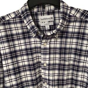 Men’s Shirt, Saddlebred Mens Shirt, Size Large, Long Sleeves, Plaid